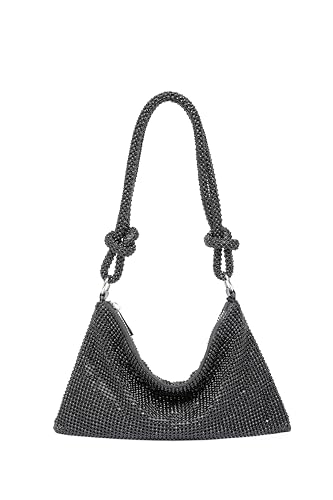 Image of YUWITA Sparkly Rhinestone Purse Evening Bag, Clutch Purses for Women Going Out Dressy Small Handbag