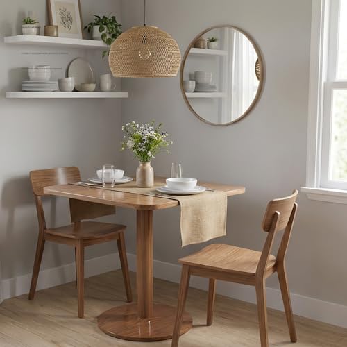 23.62' Mid-Century Modern Square Dining Table for 2...