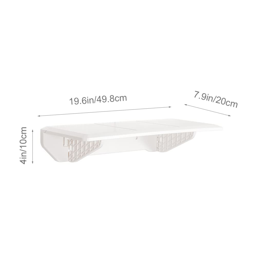 Cabilock Scaffale Da Parete Pieghevole Mensola Galleggiante Adesiva Supporto Sospeso Per Telefono Portaoggetti Per Bagno e Cucina Organizer Compatto