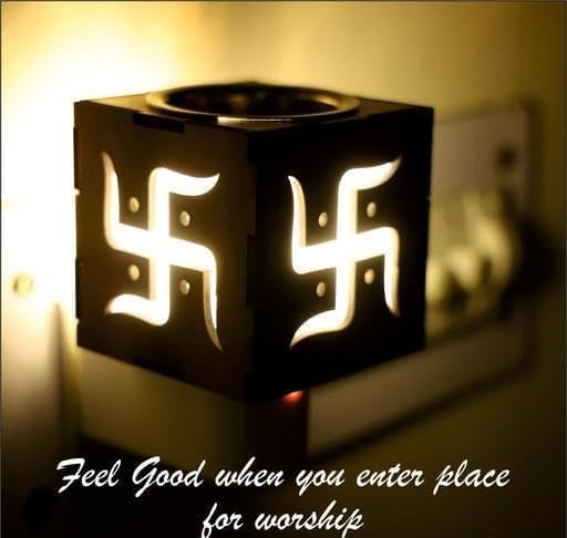 HOMOZE Electric Kapoor Dani Dhoop Dani with On/Off Switch for Home/Office/Pooja Room/Kids Room | Air Freshener | Night Lamp and Room Freshener | Incense Burner | Electrical Camphor Diffuser