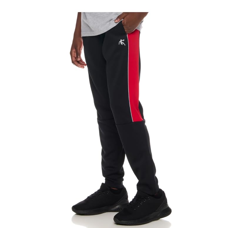 AND1 Boys Double Jogger (US, Alpha, Small, Regular, Black/Red)