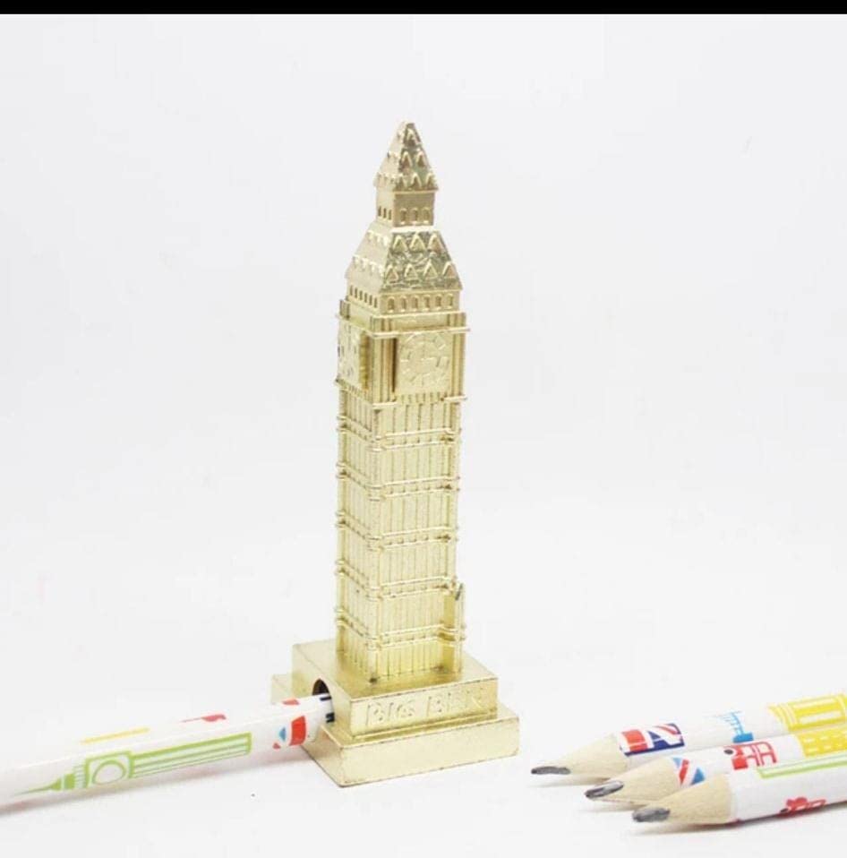 Souvenir Gold Heavy Quality Metal London Big Ben Pencil Sharpener by VapourOn