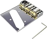 puente fender telecaster vintage Base de acero cromado. Laterales recortados para la distancia entre los dedos y las púas.
