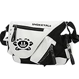 SHIHUA UNDERTALE ョルダーバッグ 斜めがけ 肩掛けバッグ 超カッコイイ個性のショルダーバッグ コスプレ斜めバック 可愛い おしゃれ カジュアル メッセンジャーバッグ ゲーム周辺 多収納 軽量男女兼用鞄 通勤 通学 旅行