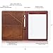 Jack&Chris Leather Portfolio, A4 Document Folder Legal Pad Padfolio, Professional Writing Letter Notepad Clipboard Sleeve Organizer, Resume Folio Binder for Men&Women,JC1823