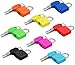 Padlock Lock for Lockers Backpacks Computer Bags Toolbox and Other Colorful Colors are Easy to distinguish (8 per Pack)