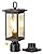 EDISHINE Dusk to Dawn Outdoor Post Light, Pole Light Fixture with Pier Mount Base, Water Ripple Glass & Aluminum Post Lantern Head, Exterior Lamp Posts Lighting for Yard, Driveway, Fence, Deck
