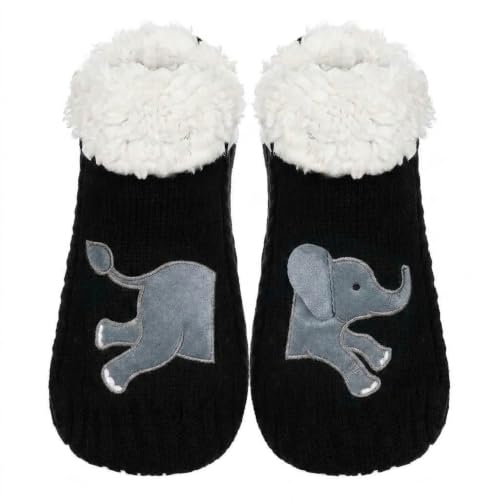 Image of ZYZX Cute Animal Slipper Socks for Women with Grips,Fuzzy Socks Indoor