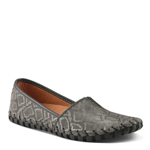 Image of Spring Step Women's KATHALETA-GLO Slip-On Shoes - Premium Leather, Arch Support, Removable Insoles, Made in Turkey Black EU 36 / US 5.5-6