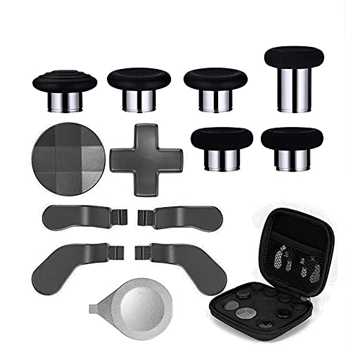 Image of 14IN1 Metal Alloy Thumbsticks Trigger D-Pads Button Set for XBOX One Elite Series 2 ( model 1797 ) Controller - Black