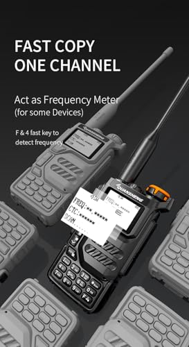 QUANSHENG UV-K5 Walkie Talkie Long Range for Adult with Earpiece VHF UHF Dual Band 200 Channels Handheld Two Way Radio Rechargeable Portable Ham Radio with NOAA Weather Alerts - Image 2