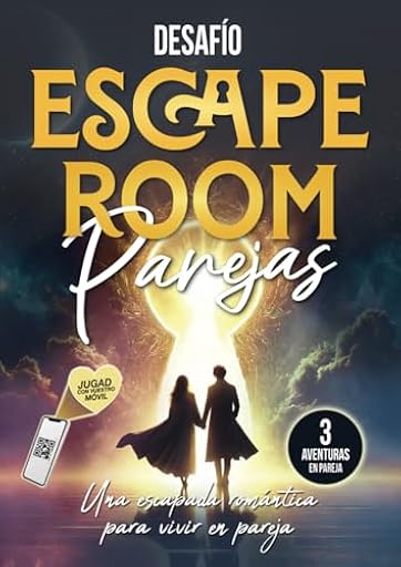 Desafío Escape Room Parejas: Una escapada romántica para dos, 3 aventuras colaborativas para resolver con tu smartphone (Libro puzzle para adultos) | Ya disponible en tu tienda friki favorita! En mundofriki.es!