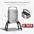 CAMPLUX 1.32 GPM Portable Outdoor Tankless Water Heater Propane Instant Hot Camping Shower Pump w/Freestanding Stand and Carry Bag, AY132GMax, Gray