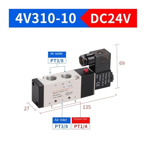 Electrovanne 5/2 monostable 4V310-10 à haute fréquence de commutation - 3