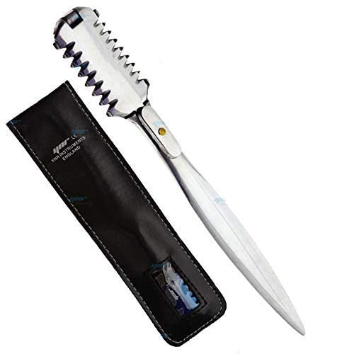 YNR Pro Duel Way Hair Shaper Thinning Layer Cutting Razor Comb + 5 Blades For Hairdressing Scissor Use
