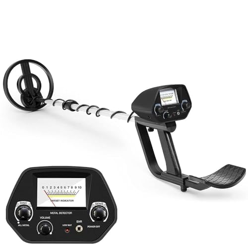 Beginner Metal Detector for Kids Teens 8-16, Waterproof Metal Detector with 8" Coil, Entry Level Lightweight Metal Detectors with Adjustable Stem from 30" to 42" for Starter, 6"-Detection Depth