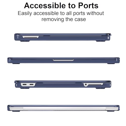 Image of Midkart Compatible with MacBook Neo Case 13 inch 2026 Release Model A3404 with A18 Pro Chip Hard Shell Case Cover with Keyguard and Dustplugs, Crystal Indigo