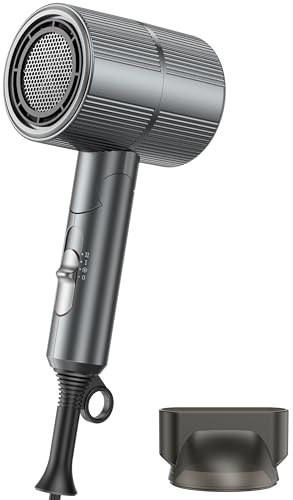 ドライヤー 1100W 大風量速乾 高濃度マイナスイオン 高效動力 折り畳み式超軽量設計 3段階温度調節 冷風/熱風 低騒音 過熱保護機能 便捷持ち運び 恒温ヘアケア 髪質改善 静電気抑制 抜け毛改善 美容師監修 家庭用 旅行用 サロン用 ノズル付き 日本語説明書付き PSE認証済み HairDryer-RCY-7004-2025d2