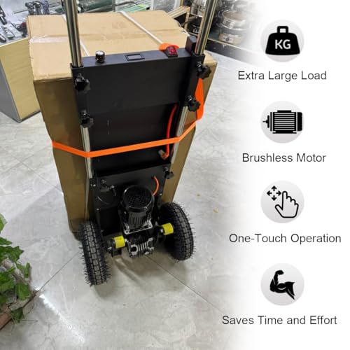 Carretilla eléctrica para escaleras 2200W 881lb negra miniatura 4