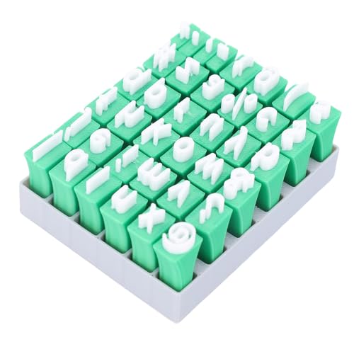 Generic Juego de Sellos del Alfabeto, Sellos de Cerámica con Letras Minúsculas para Decorar Tazas Personalizadas para Todos los Niveles de Habilidad, Plástico