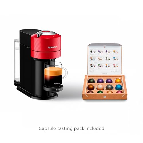 Image of Nespresso Vertuo Next Coffee and Espresso Machine by Breville, Cherry Red, 1.1 Liters