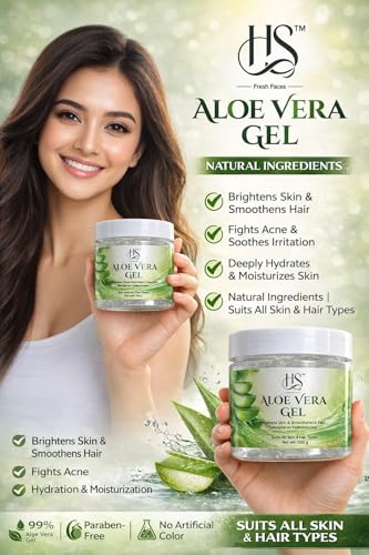 Image of Pure Aloe Vera Gel | Deep Hydration & Skin Soothing | Natural Moisturizer for Face, Hair & Body | 500 gm