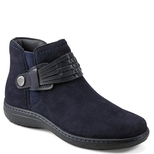 Bottines en cuir Earth Synal bleu foncé femme 41 aux finitions haute qualité