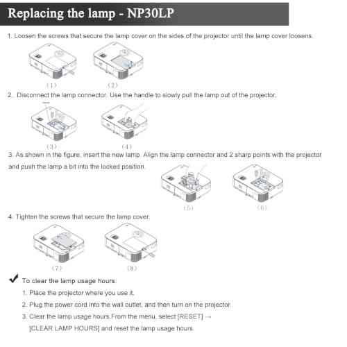 Image of Projector Lamp Bulb NP30LP for NEC NP-M332XS M352WS M402H M403H