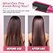 Flat Iron Comb Attachment to Clip On, Hair Straightener Accessory, Comb Attachment Used at Home and Salon for Hair Styling(Girls Pink)