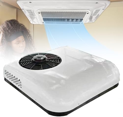 Low Profile Rooftop Air Conditioner for Vehicles - Energy Efficient Cooling Solution for Campervans, Buses, Caravans, RVs, and Mobile Homes