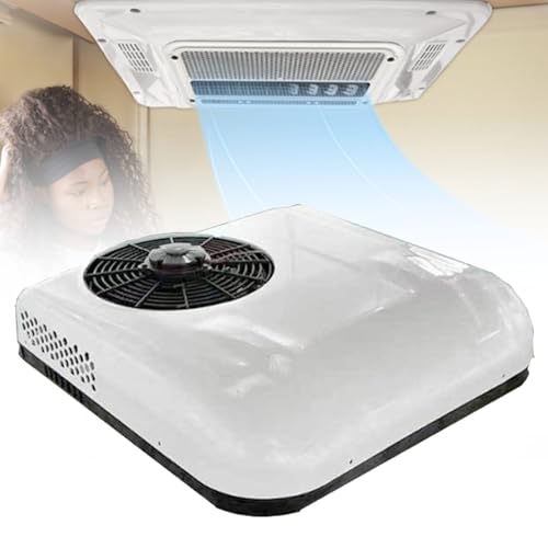 Aire acondicionado de techo de perfil bajo para una refrigeración eficiente en autocaravanas, autobuses y caravanas, unidad de CA de vehículo de 12 V/24 V