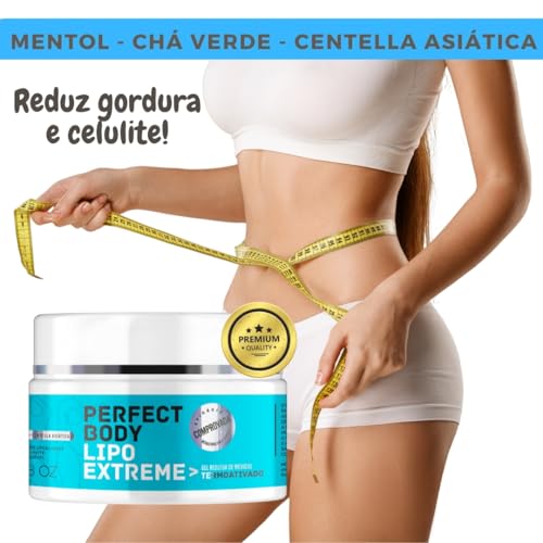 Gel Redutor de Medidas e Celulite Termoativado - Diminuição de Gordura Corporal e Celulite - Perfect