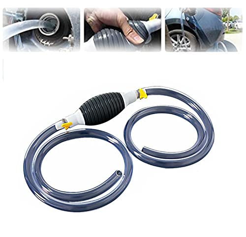 YYQS Multifunction Liquid Sucker, Gas Siphon with 3M Syphon Hose, Car Fuel Tank Sucker, Manual Siphon Pump for Gasoline (Package 2) Cover