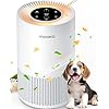 Air Purifiers for Home Large Rooms up to 1200ft², MOOKA H13 True HEPA Air Purifier for Bedroom Pets with Fragrance Sponge, Timer, Air Filter Cleaner for Smoke, Odor, Dander, Pollen (White)