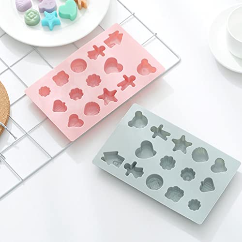 Stareal 2pcs Moldes De Chocolate Moldes De Doces Para Assar Doces, Moldes De Cozimento De Silicone A