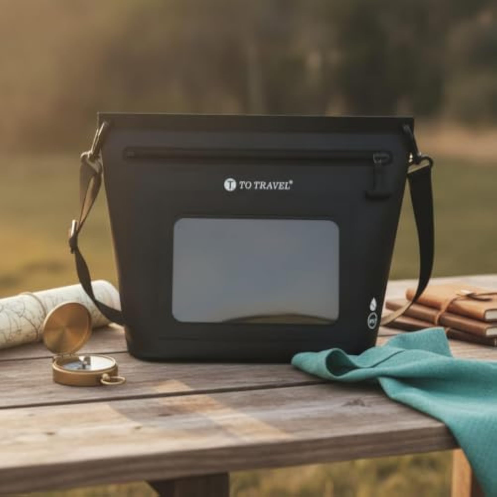 Touchscreen Compatible Waterproof Sling Bag, Submersible