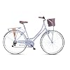 Wildtrak – Stahl-City-Bike, Erwachsene, 700C, 6-Gang, Shimano-Schaltung – Grau