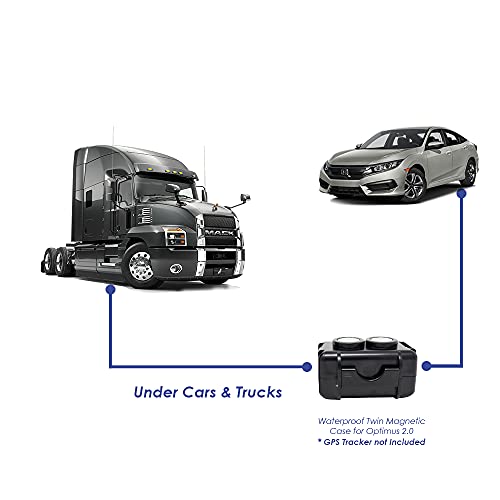 Waterproof Twin Magnetic Case - For Optimus 2.0 Gps Tracker - Gps Tracker Not Included #TOP1