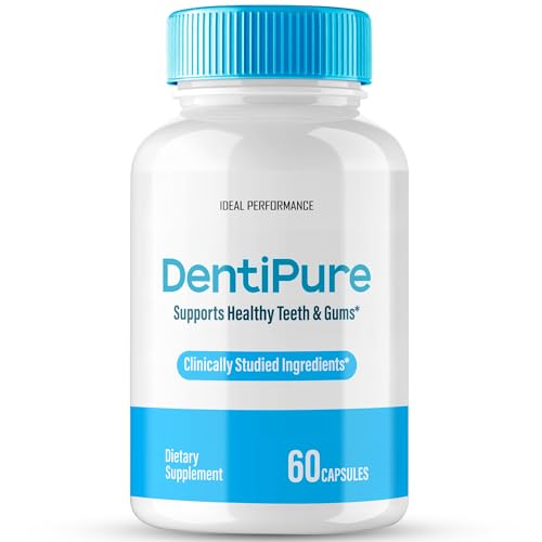 Dentipure Capsules for Healthy Teeth and Gums, Dentipure Supplement Pills Advanced Oral Probiotics - All Natural Blend to Support Fresh Breath, Denti Pure Oral Health, Denti pure Reviews (60 Capsules)