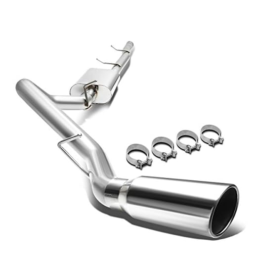 DNA MOTORING CBE-CS09-4853L-4DR Stainless Steel Cat Back Exhaust System [Compatible with 07-13 Silverado 1500/07-13 Sierra 1500 Crew/Extended Cab Short Bed]