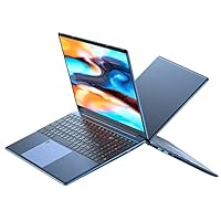 15,6 Zoll Laptop, 1980 X 1080 FHD Thin Light Notebook 3150U CPU Blau 180 Grad Flügel DDR4 8G WiFi Laptop mit Fingerabdruck für Windows 11 (8+128G)