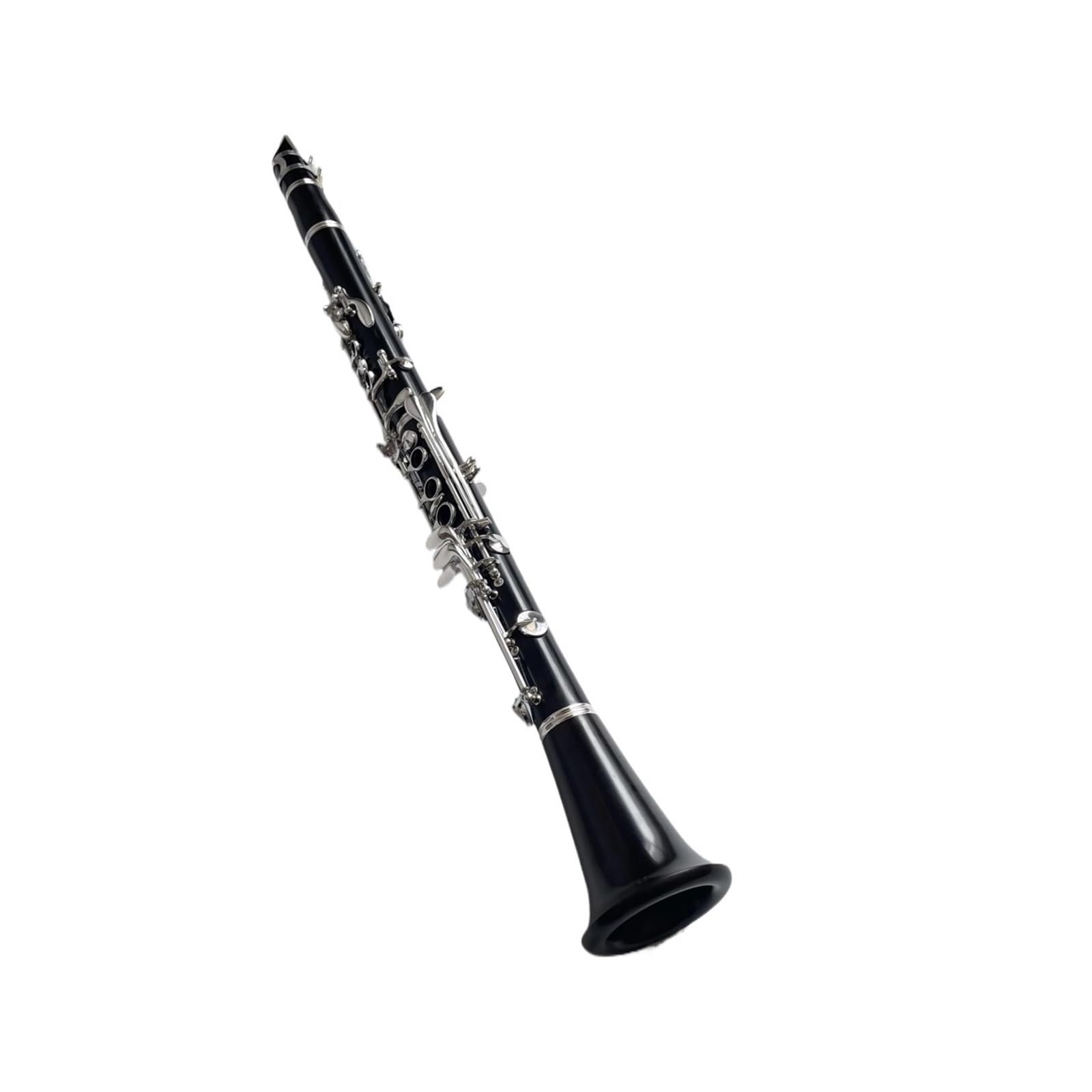 Anfänger klarinette 17-Tasten-Bb-Instrument Mit Versilbertem Ebenholzkorpus