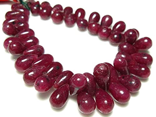 Rubis d'Afrique en gouttes lisses de 187 carats pour création de bijoux