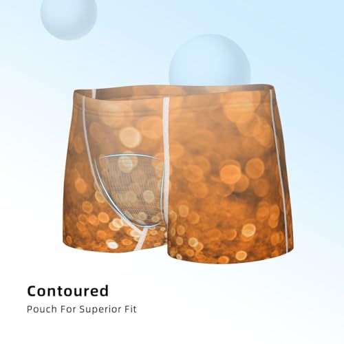 Boys' Cotton Boxer Brief Soft Underwear-Sparkling Orange And Black4