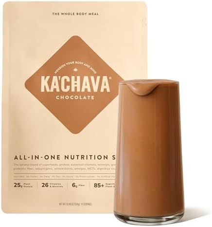 Ka’Chava Whole Body Meal Shake Chocolate 2 lb – Vegan Protein Powder with 85+ Superfoods & Greens – Plant-Based Meal Replacement with Probiotics & Digestive Enzymes – Gluten & Dairy Free (15 Servings) : Books