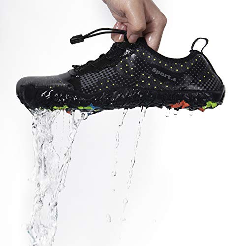 Image of Water Shoes for Men Barefoot Quick-Dry Aqua Sock Outdoor Athletic Sport Shoes for Kayaking, Boating, Hiking, Surfing, Walking