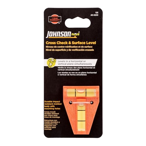 Johnson Level & Tool 125 Cross Check Level, Orange thumbnail 4