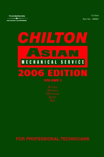 Chilton Asian Mechanical Service 2006 Edition, Vol. 1