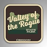 JB Print Valley of The Rogue State Park Explore Wanderlust Camping Oregon Vinyl Decal Sticker Car Waterproof Car Decal Bumper Sticker 5'