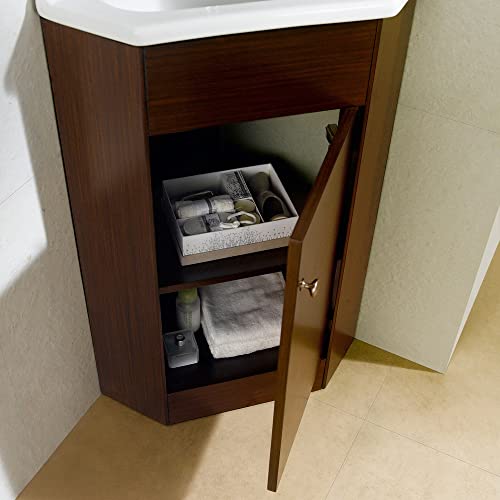 Fine Fixtures - Corner Bathroom Vanity and Sink, White - Englewood Collection Fine Fixtures - Corner Bathroom Vanity and Sink, White - Englewood Collection